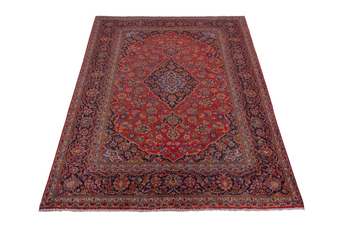 Vintage Persian Kashan rug
