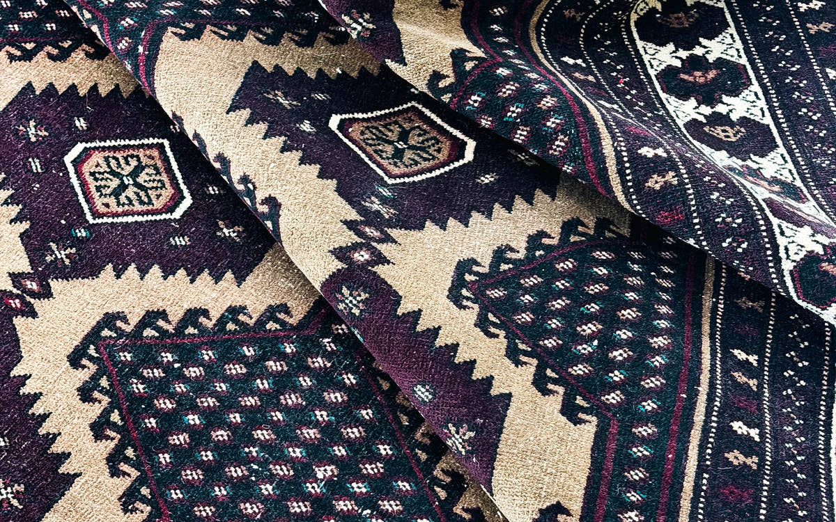 Purple Rugs, vintage hand-knotted rug at Storied Rugs