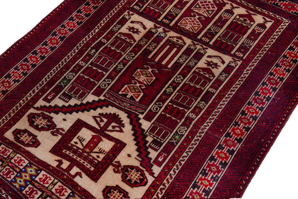 1133, Persian Baluch Area Rug