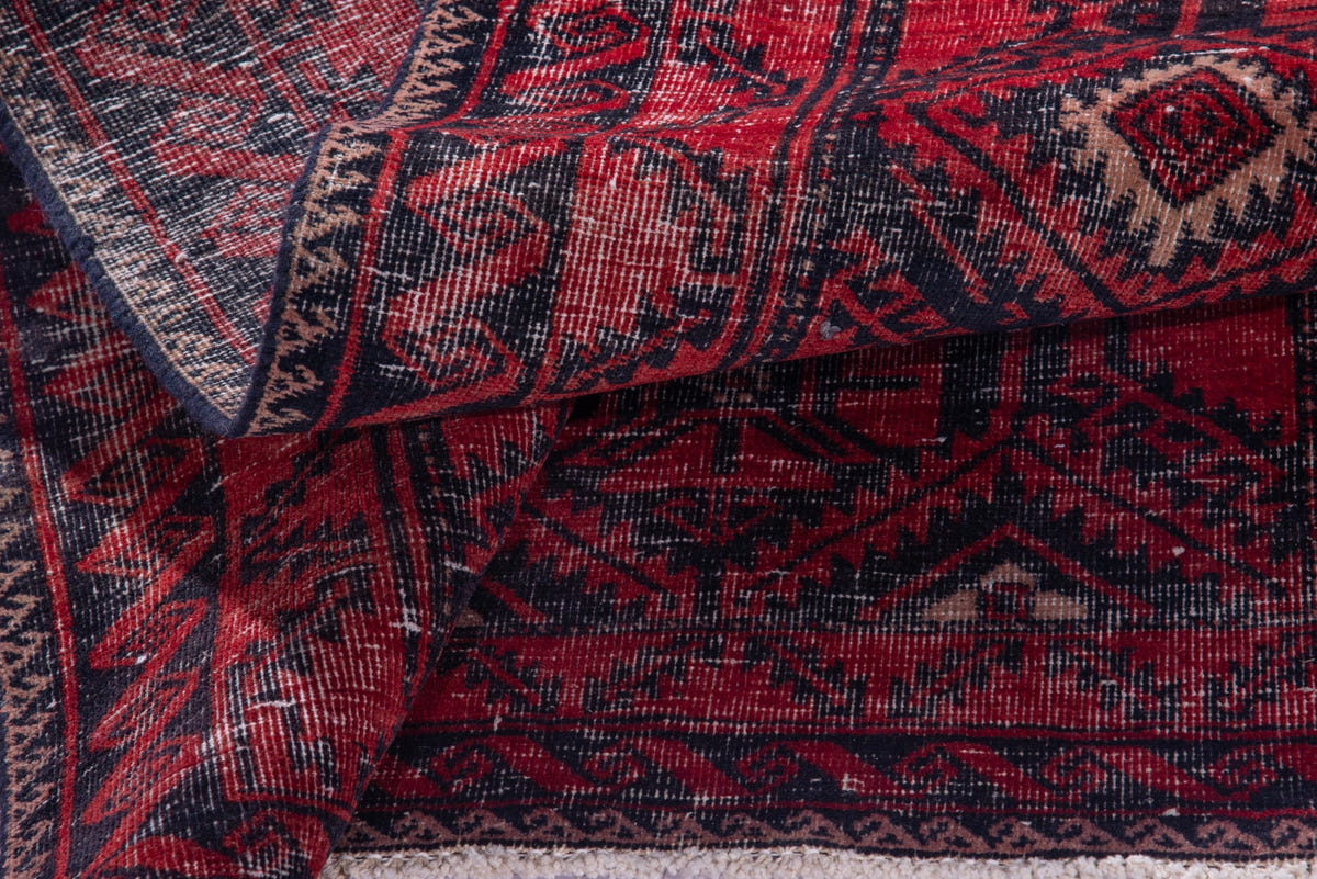 1184, Persian Baluch Runner Rug
