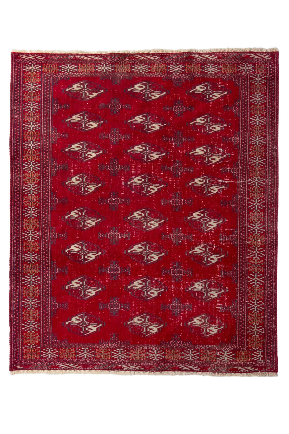 1187, Persian Torkaman Area Rug