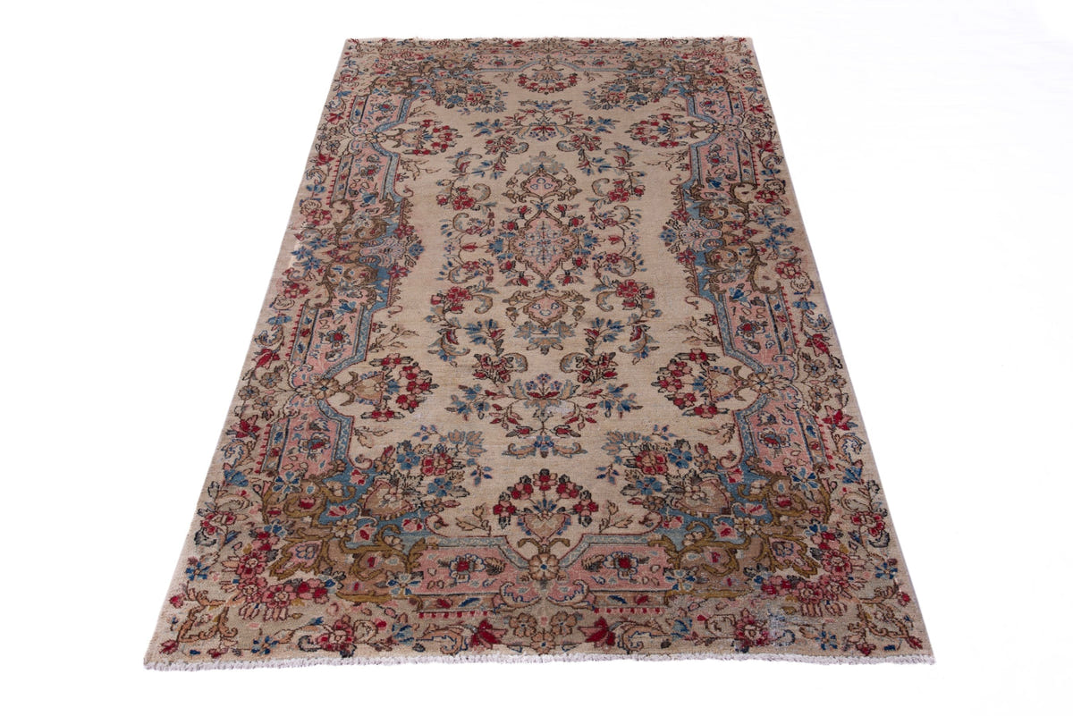 1370, Persian Kerman Runner Rug