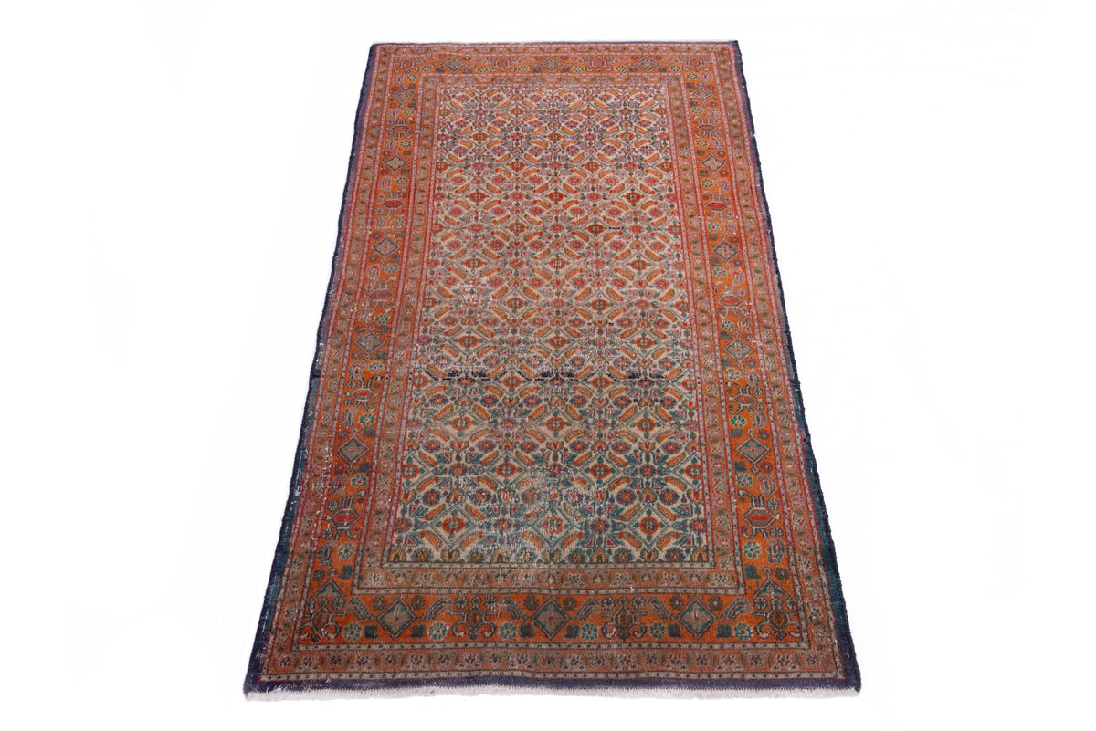 1378, Persian Birjand Runner Rug