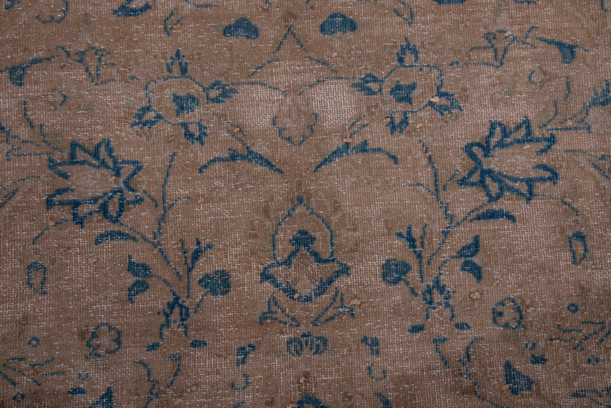 Turkish Anatolian oversized rug in tan and greige, view 5 of 18
