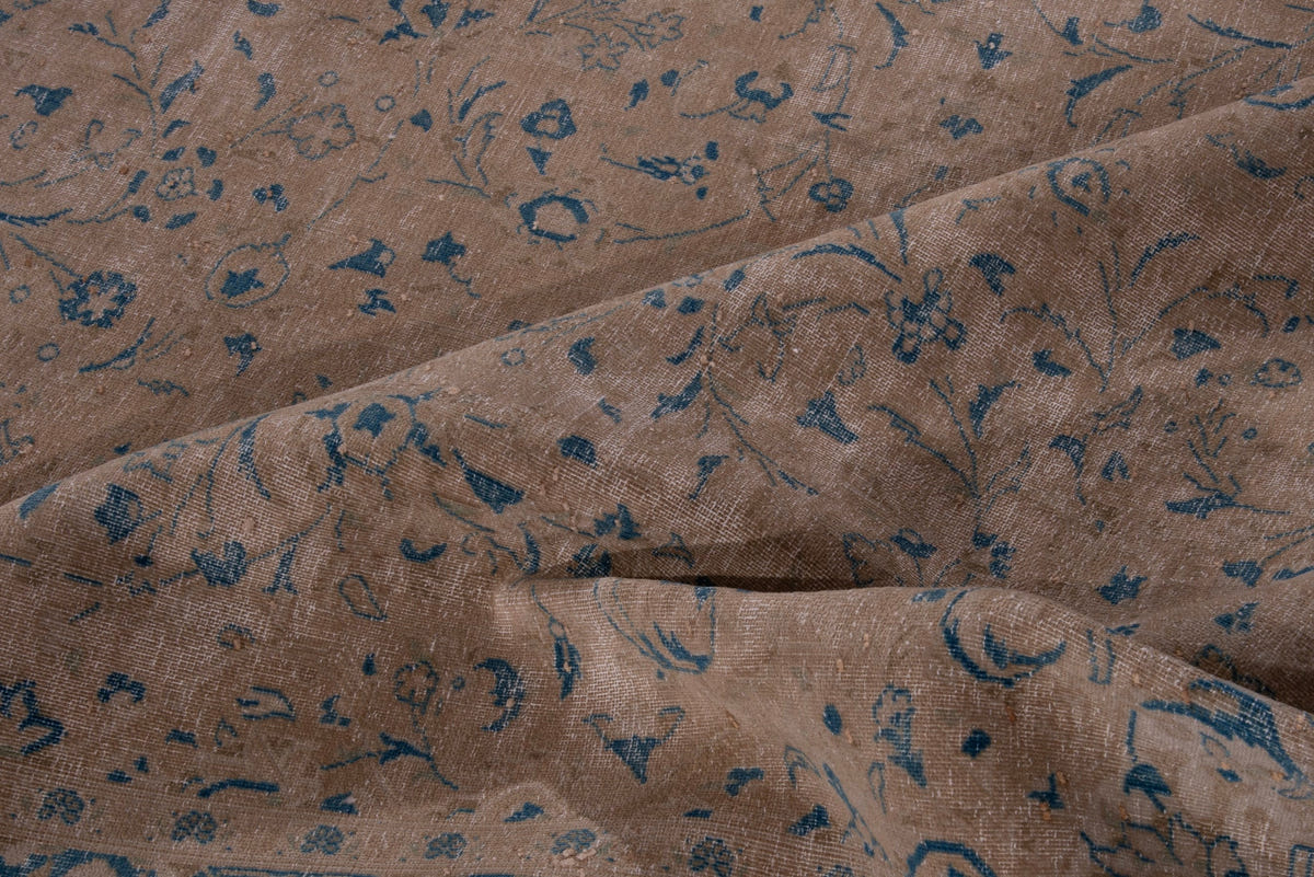Turkish Anatolian oversized rug in tan and greige, view 6 of 18