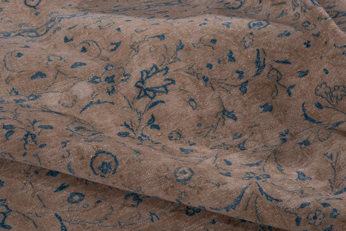 Turkish Anatolian oversized rug in tan and greige, view 7 of 18