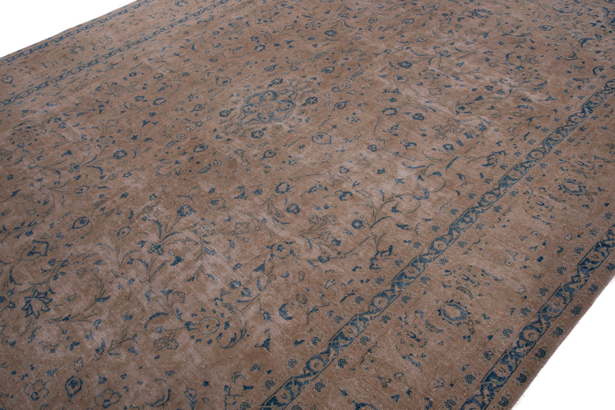 Turkish Anatolian oversized rug in tan and greige, view 13 of 18