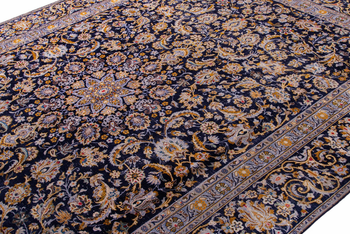 1453, Persian Kashan Oversized Rug