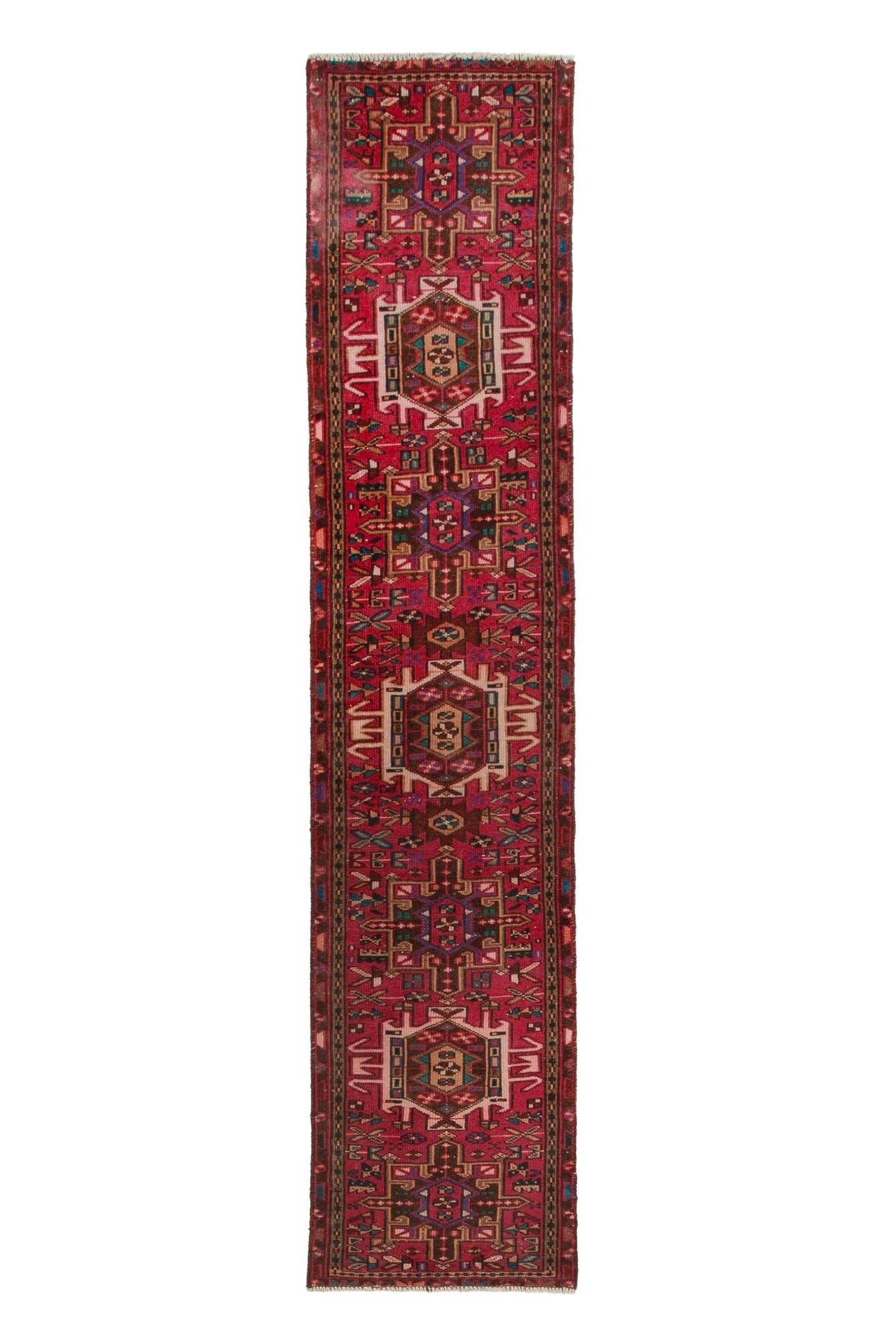1529, Persian Gharajeh Runner Rug