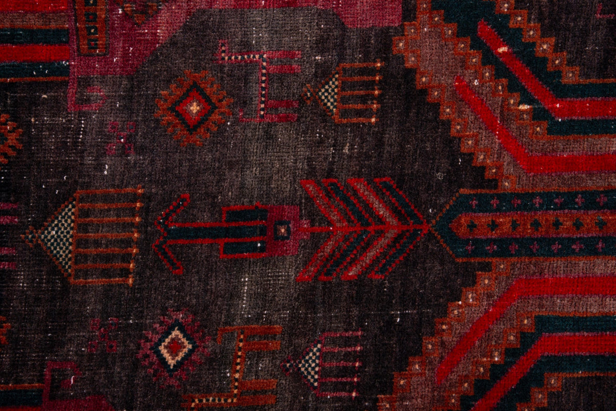 1578, Persian Baluch Runner Rug