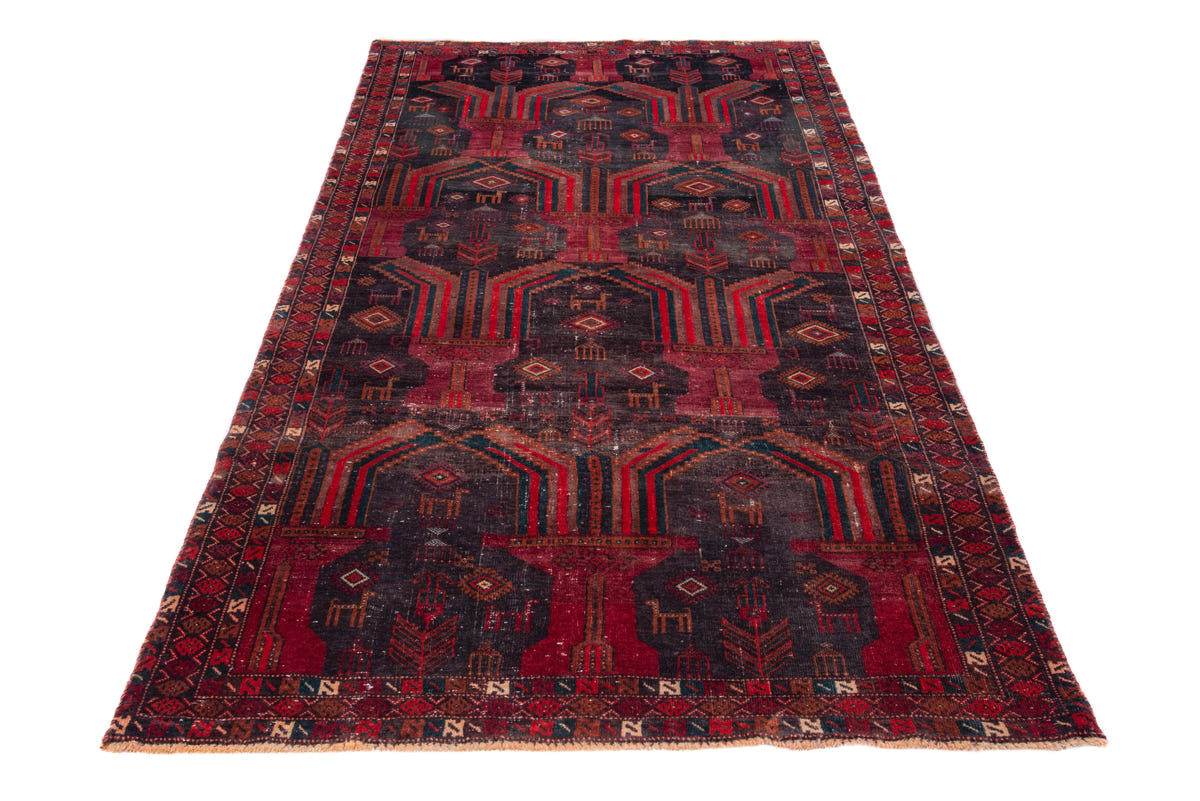 1578, Persian Baluch Runner Rug