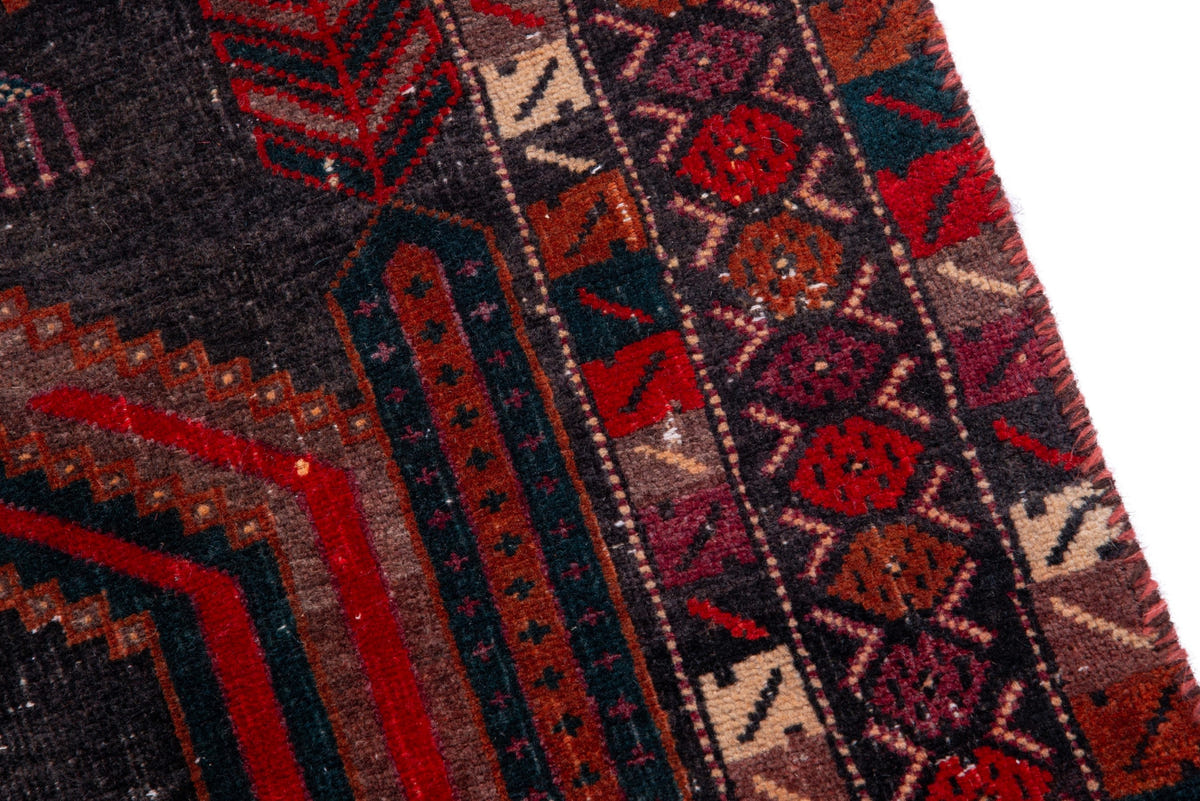 1578, Persian Baluch Runner Rug