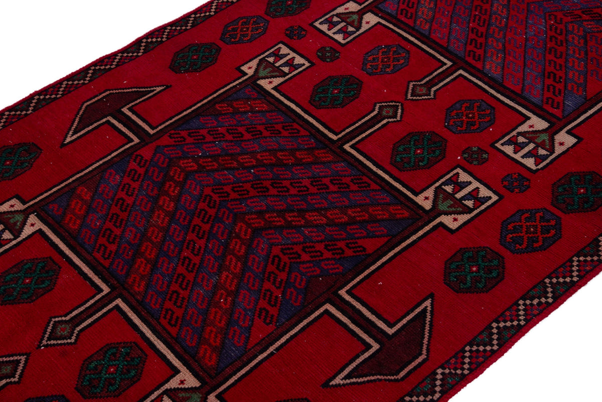 1594, Persian Ghoochan Runner Rug