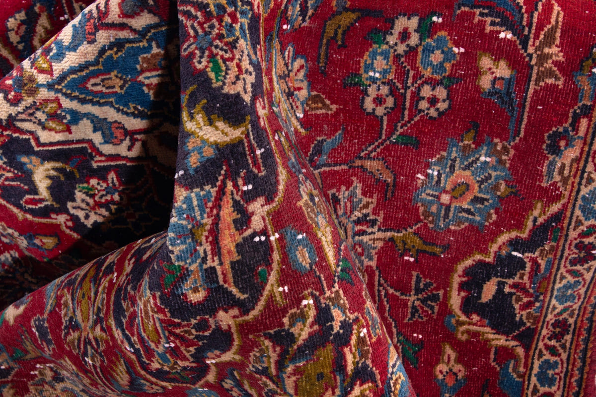 1744, Persian Kashan Area Rug