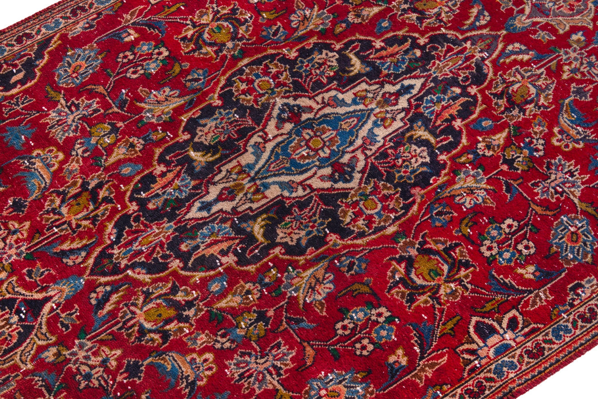1744, Persian Kashan Area Rug