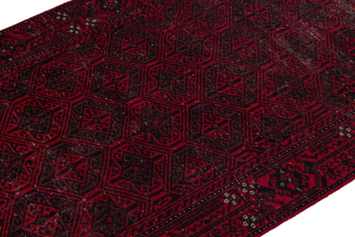 1758, Persian Baluch Runner Rug