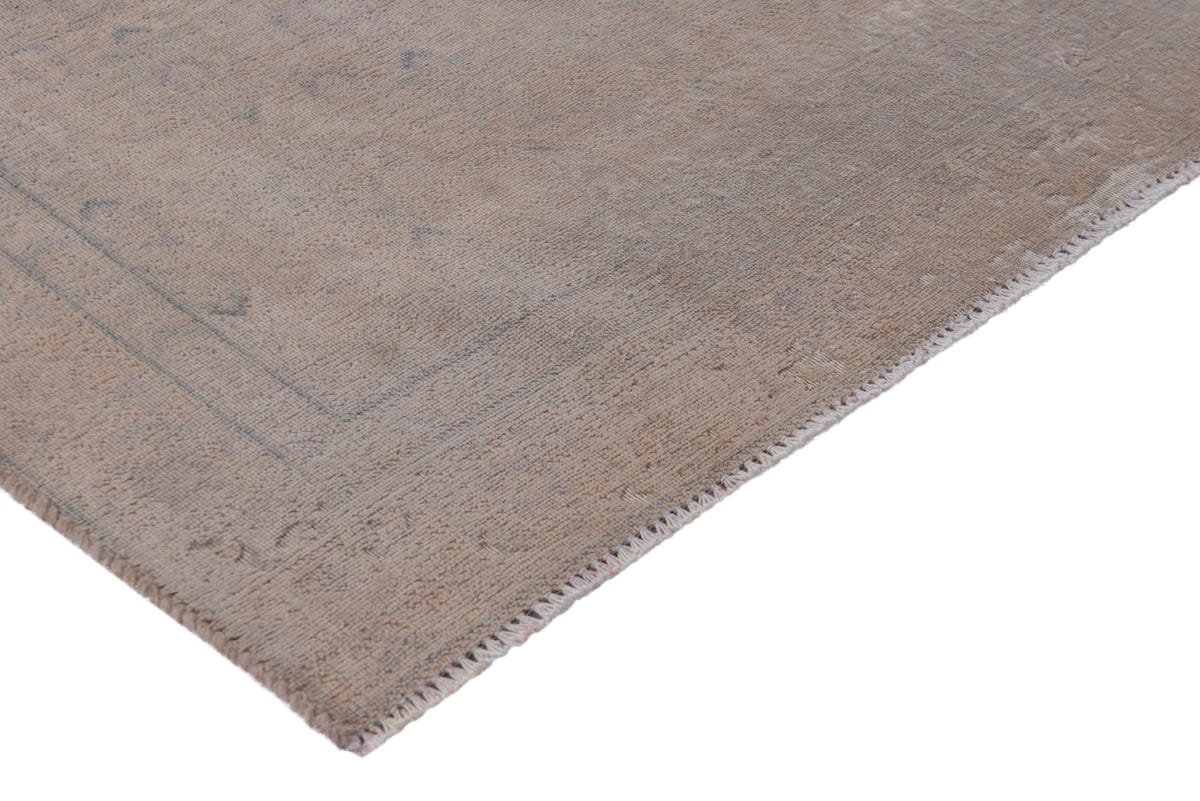 Persian Tabriz accent rug in dusty rose and greige, view 7 of 19