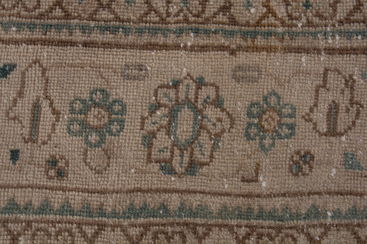 Turkish Anatolian oversized rug in taupe and greige, view 8 of 20