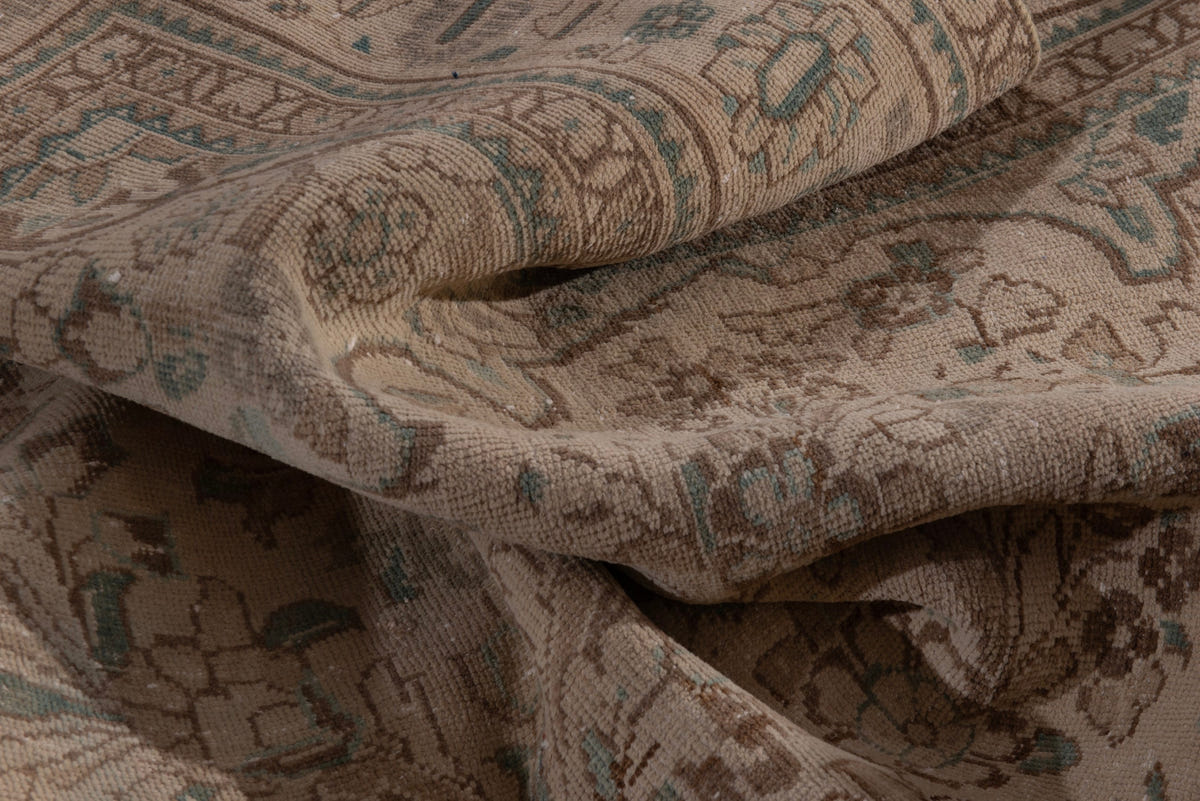 Turkish Anatolian oversized rug in taupe and greige, view 11 of 20