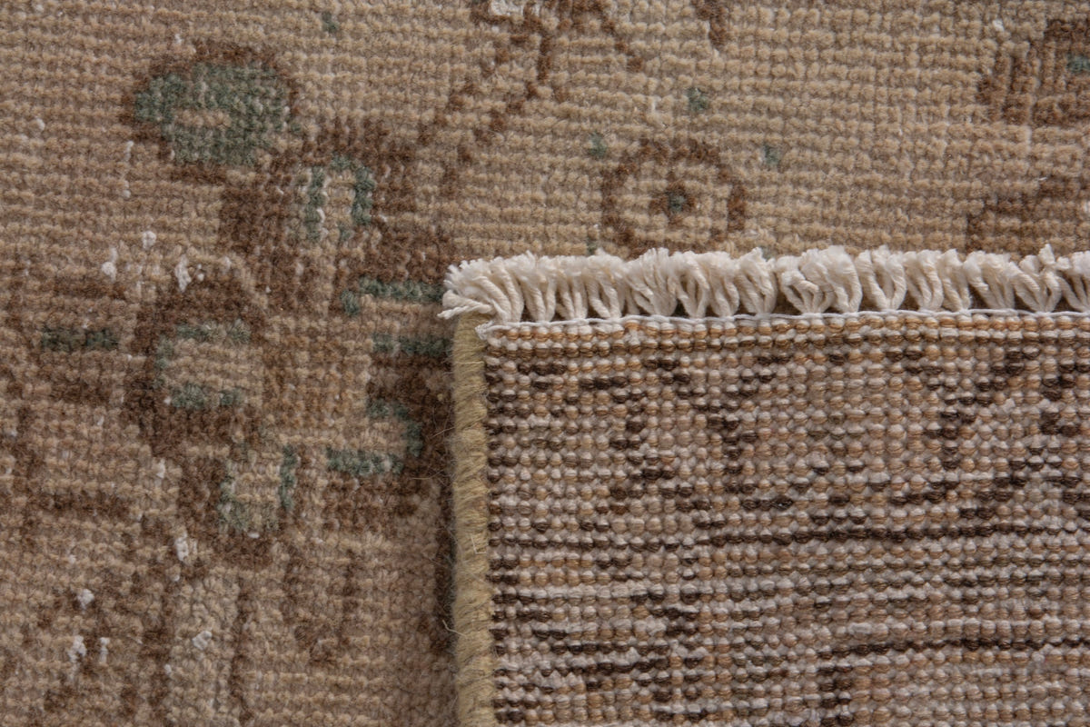 Turkish Anatolian oversized rug in taupe and greige, view 12 of 20