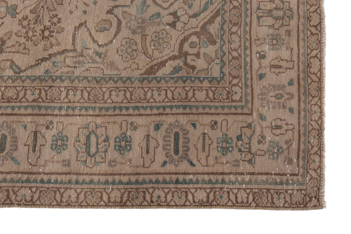 Turkish Anatolian oversized rug in taupe and greige, view 16 of 20