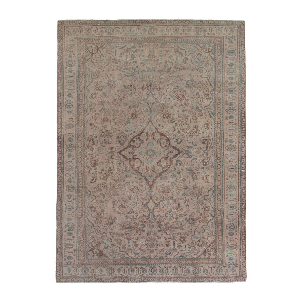 Turkish Anatolian oversized rug in taupe and greige, 8'11" x 12'6"