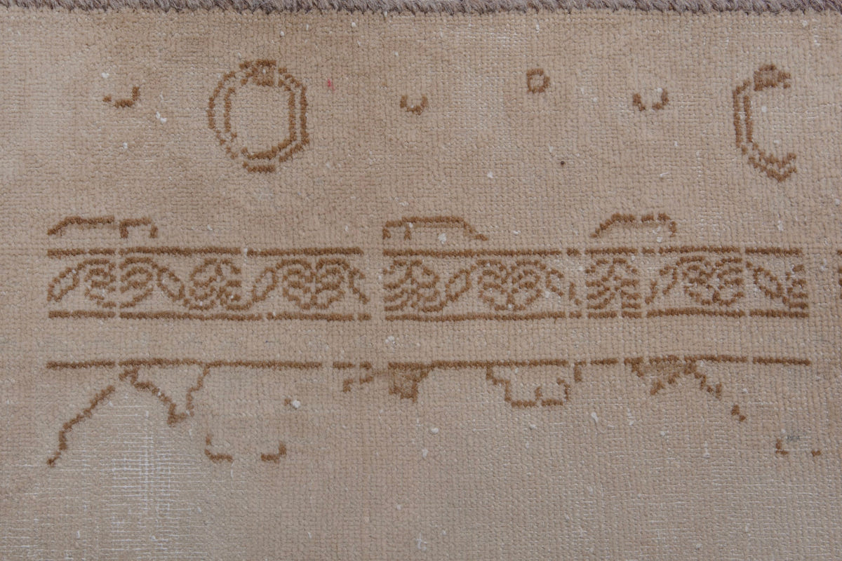 Turkish Anatolian accent rug in stone and greige, view 5 of 19