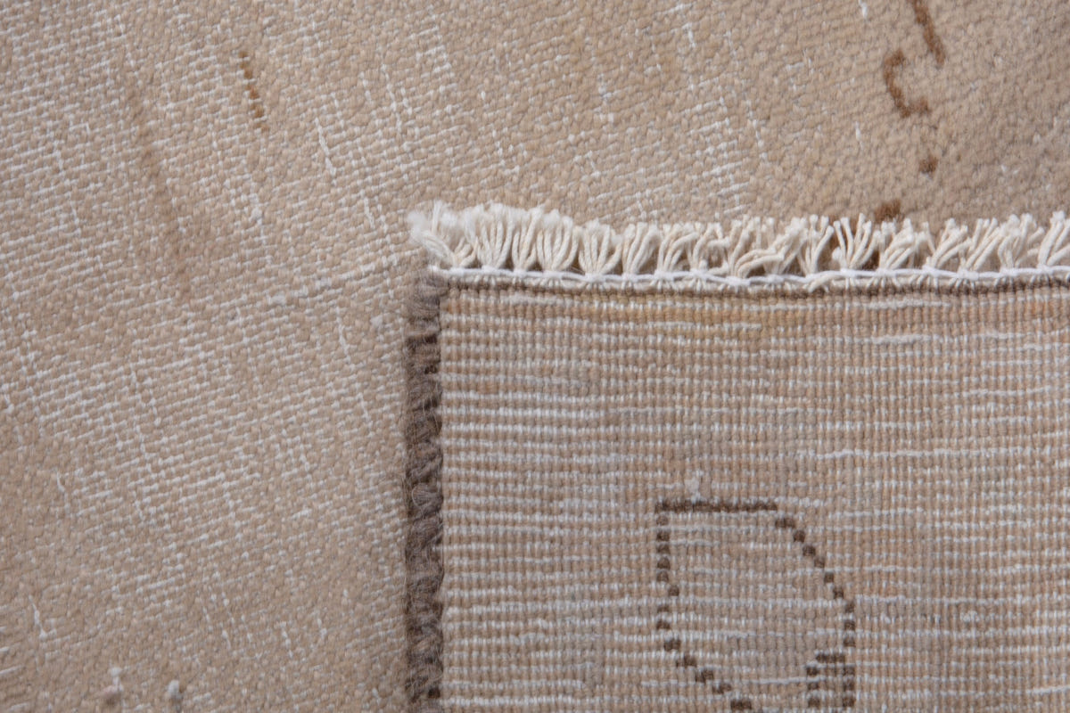 Turkish Anatolian accent rug in stone and greige, view 11 of 19