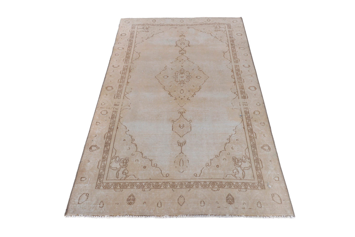 Turkish Anatolian accent rug in stone and greige, view 13 of 19