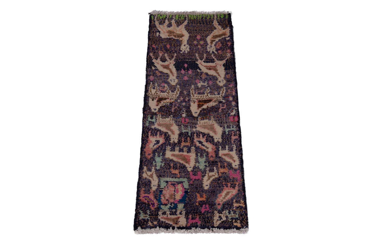 2323, Persian Hamadan Mini Rug