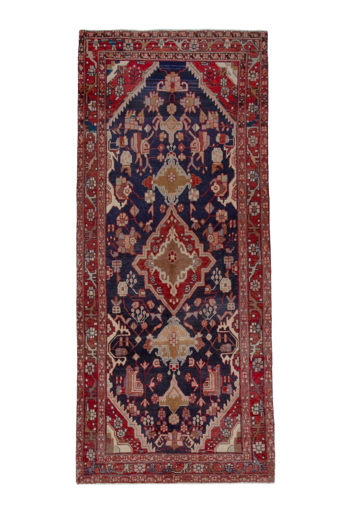 2450, Persian Nahavand Runner Rug