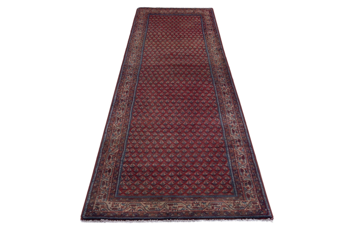 2537, Persian Botteh Runner Rug