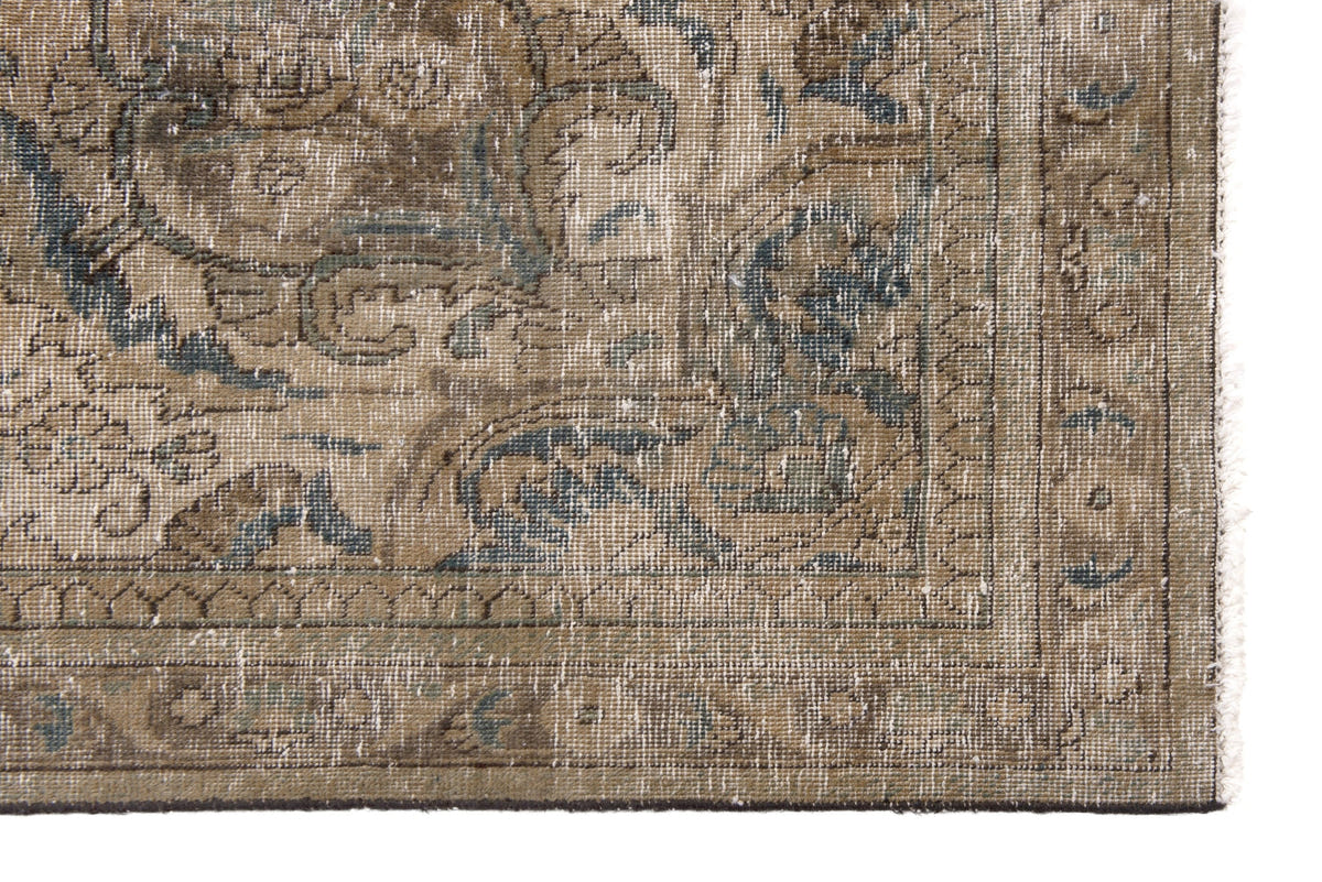 Turkish Anatolian oversized rug in light brown and greige, view 18 of 22