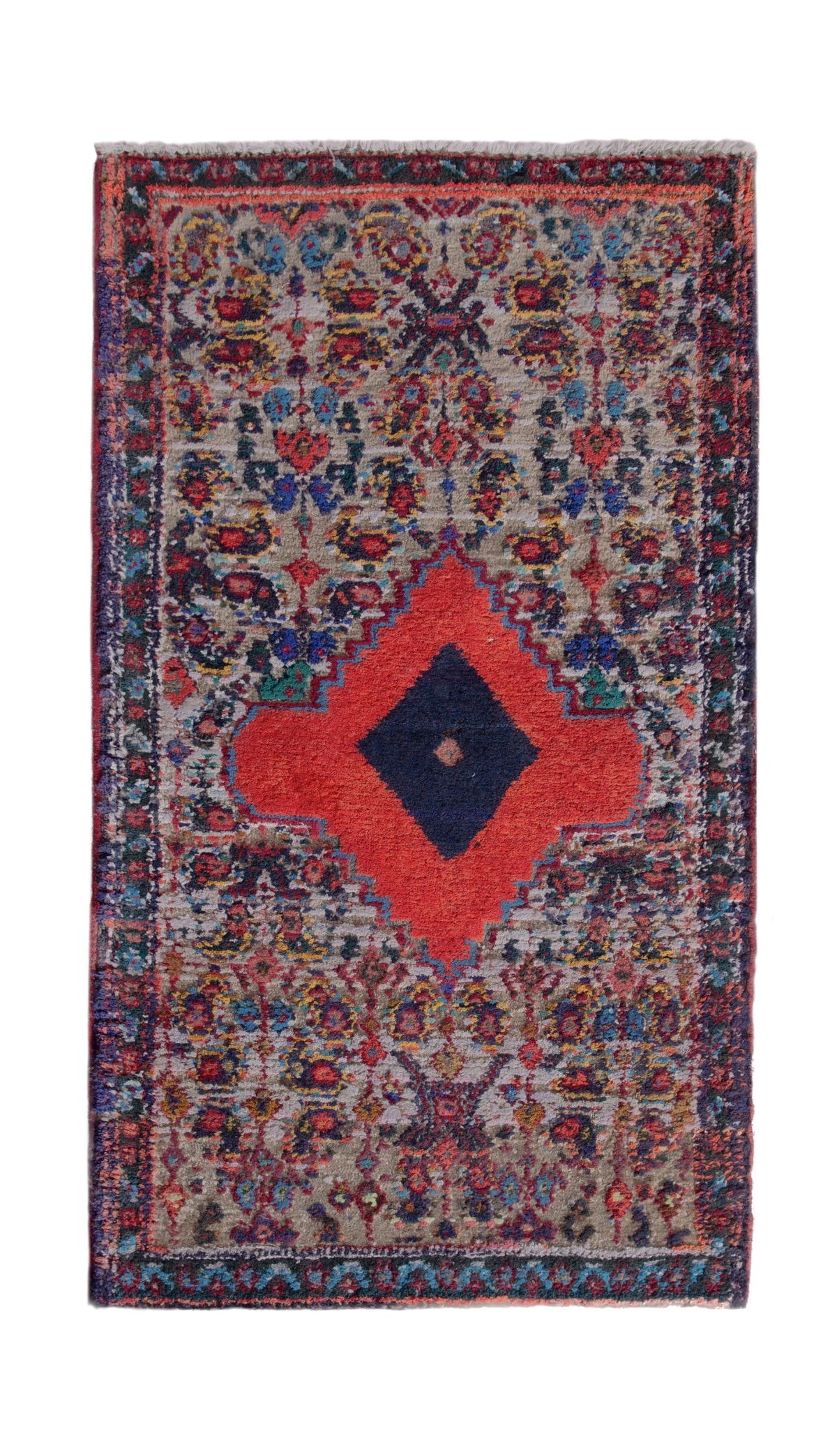 2597, Persian Hamadan Mini Rug