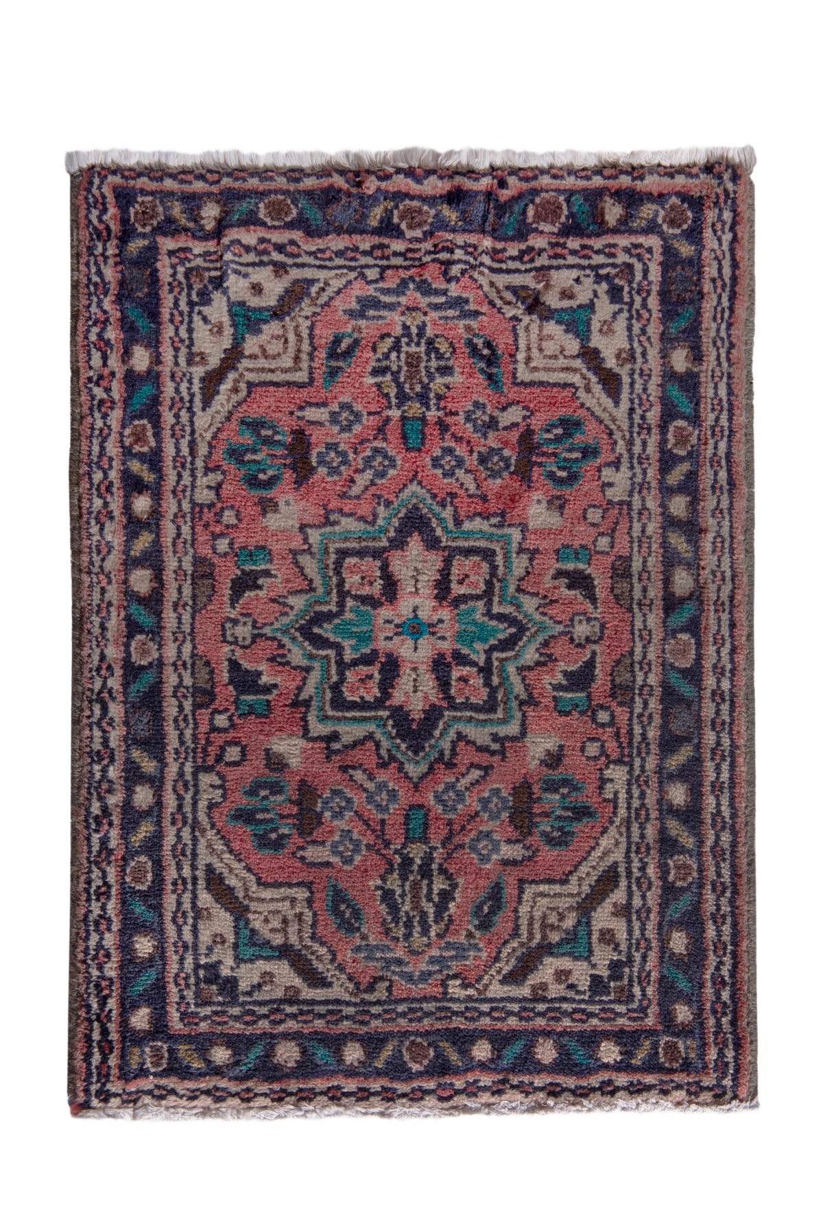 2604, Persian Hamadan Mini Rug