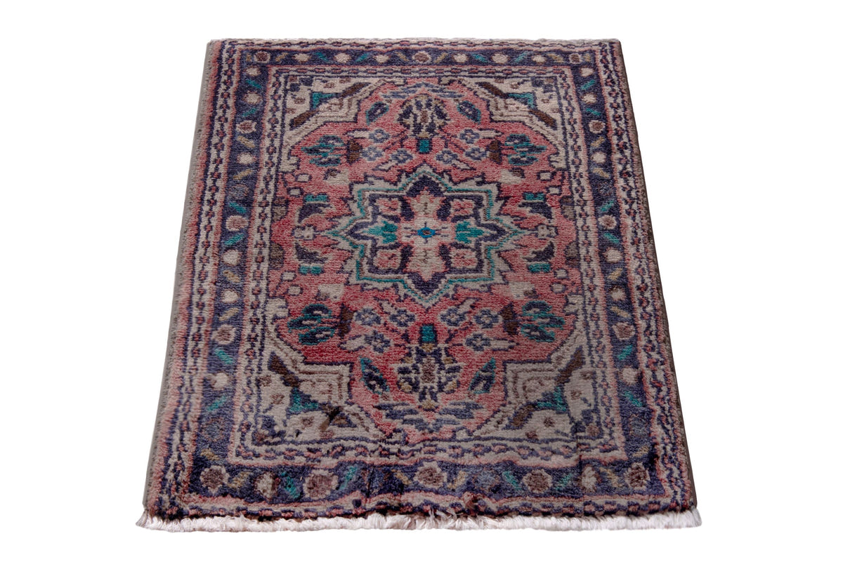 2604, Persian Hamadan Mini Rug