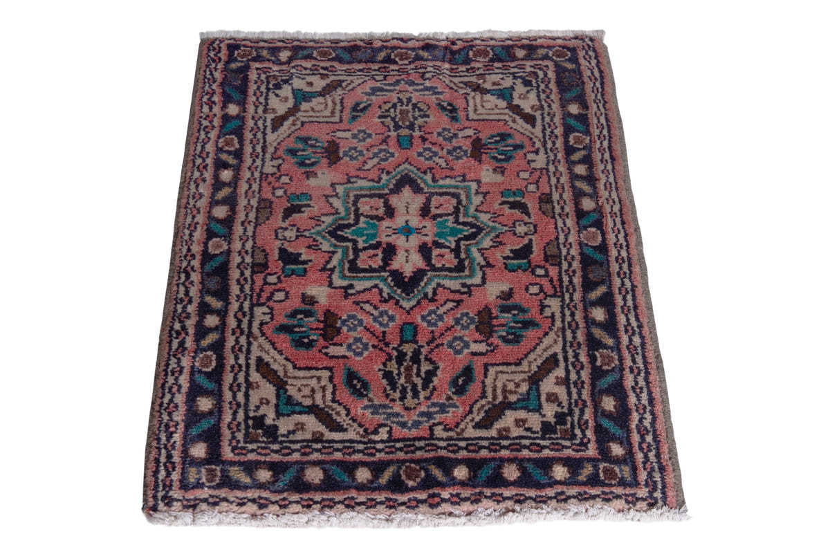 2604, Persian Hamadan Mini Rug