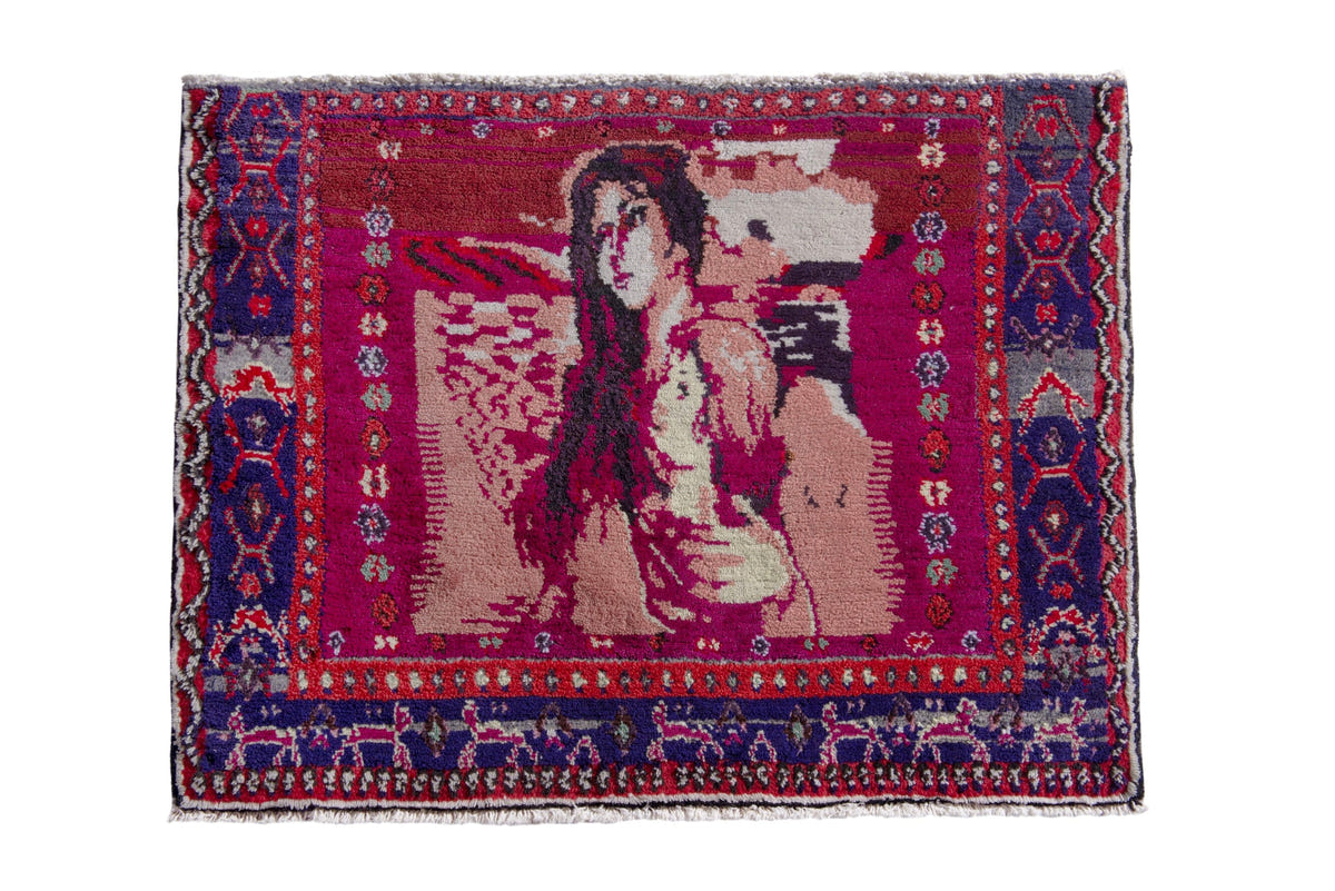 2606, Persian Sirjan Mini Rug