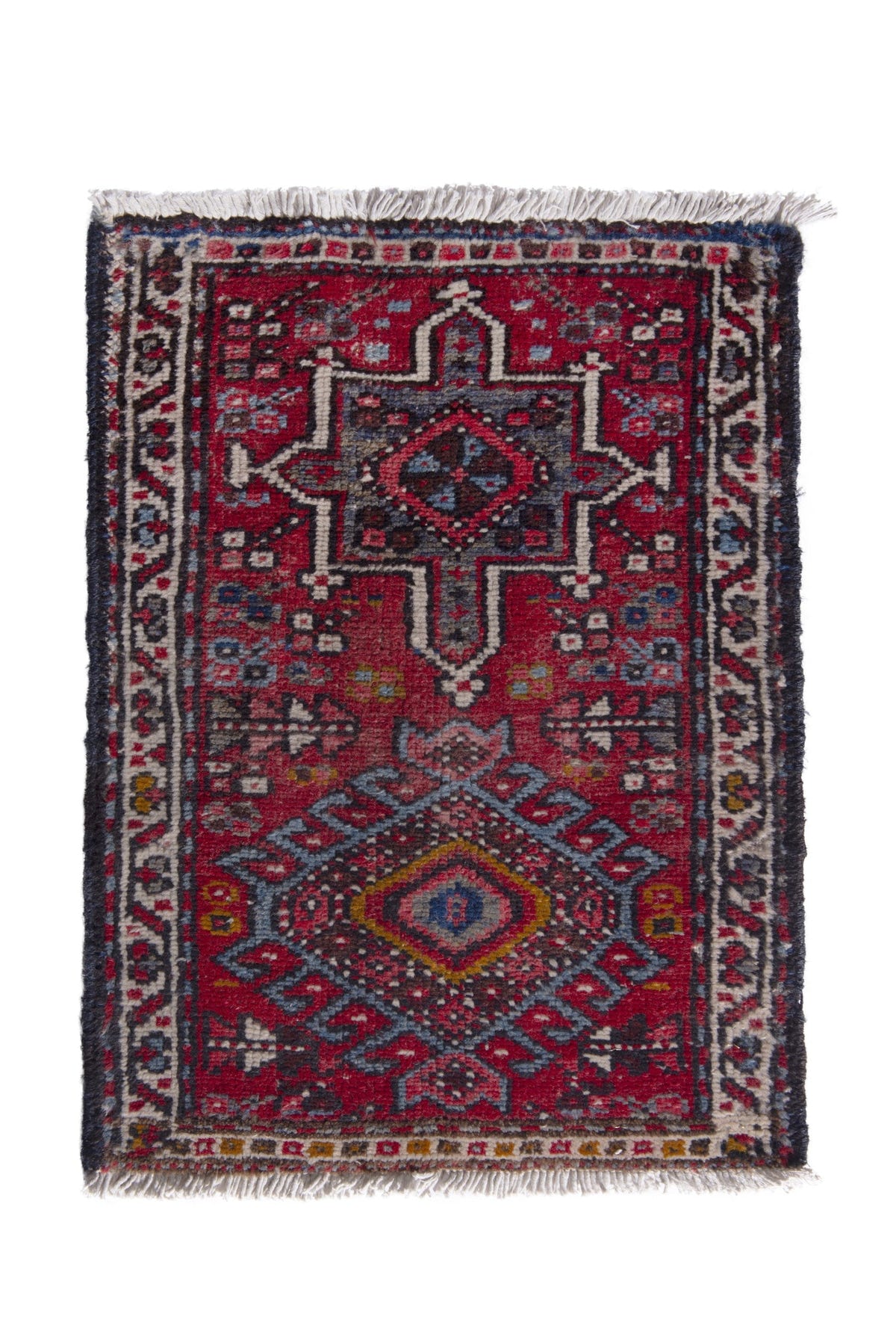 2649, Persian Gharajeh Mini Rug