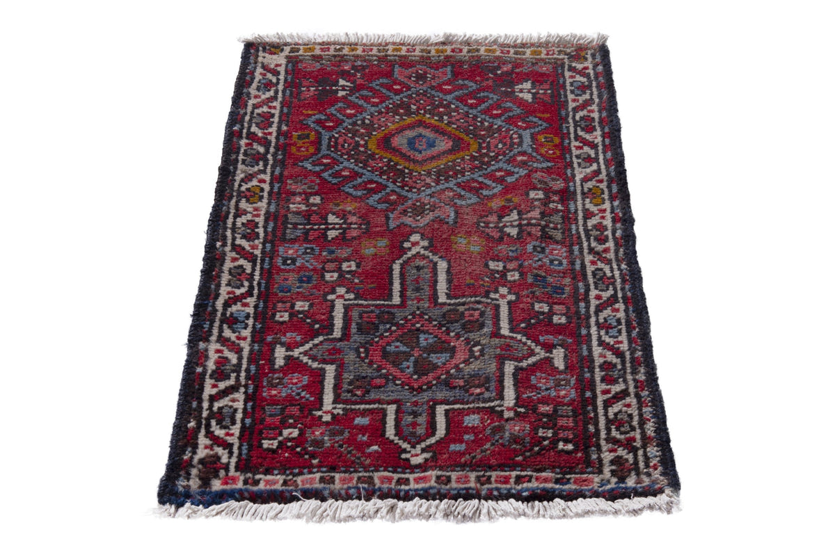 2649, Persian Gharajeh Mini Rug