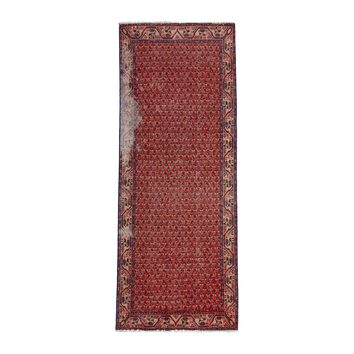 Persian Arak runner rug in deep red and terracotta, 2'7" x 6'5"