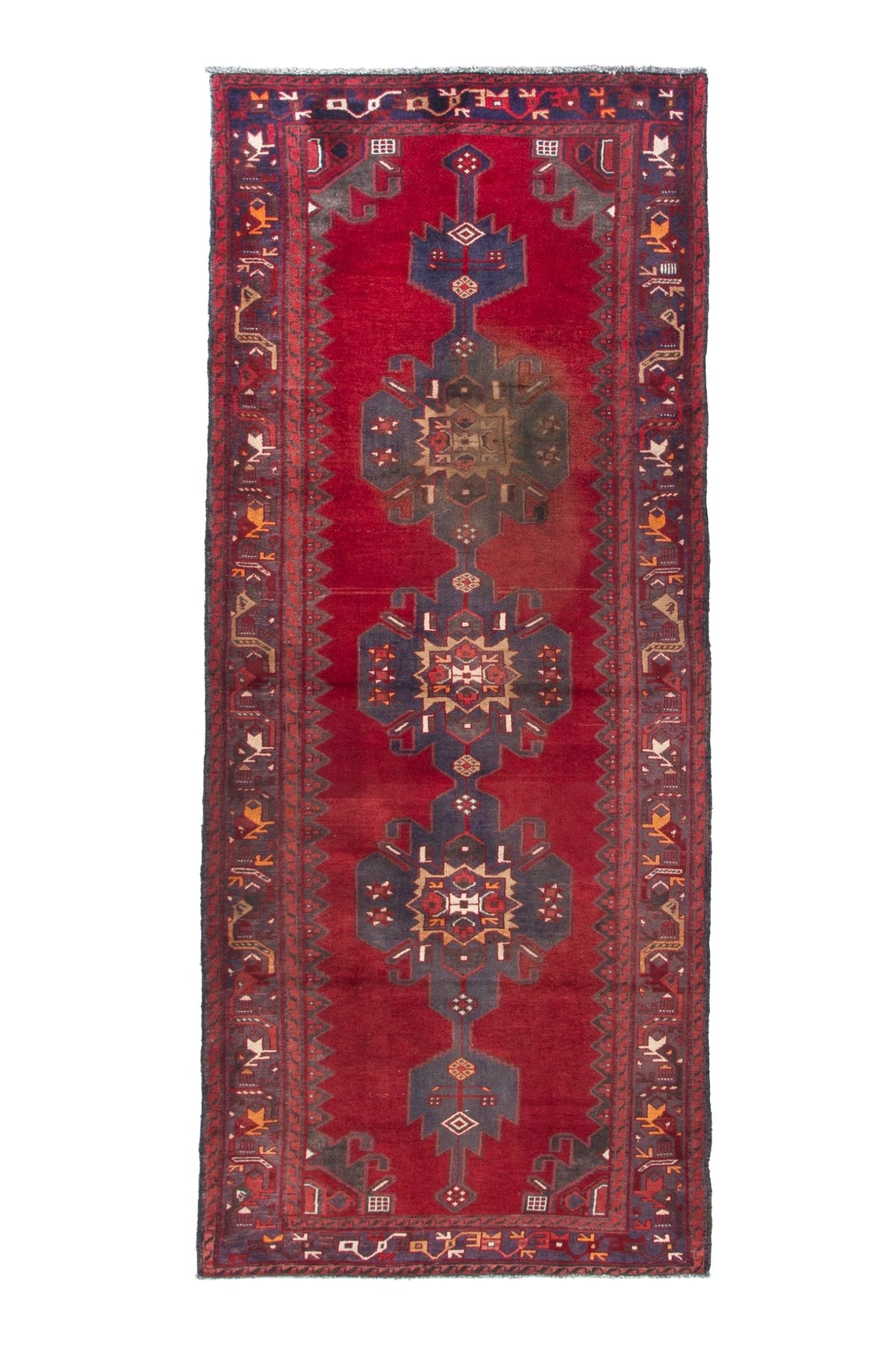 2987, Persian Hamadan Runner Rug