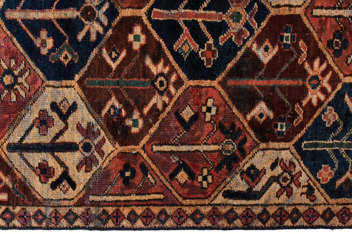 3070, Persian Bakhtiari Runner Rug
