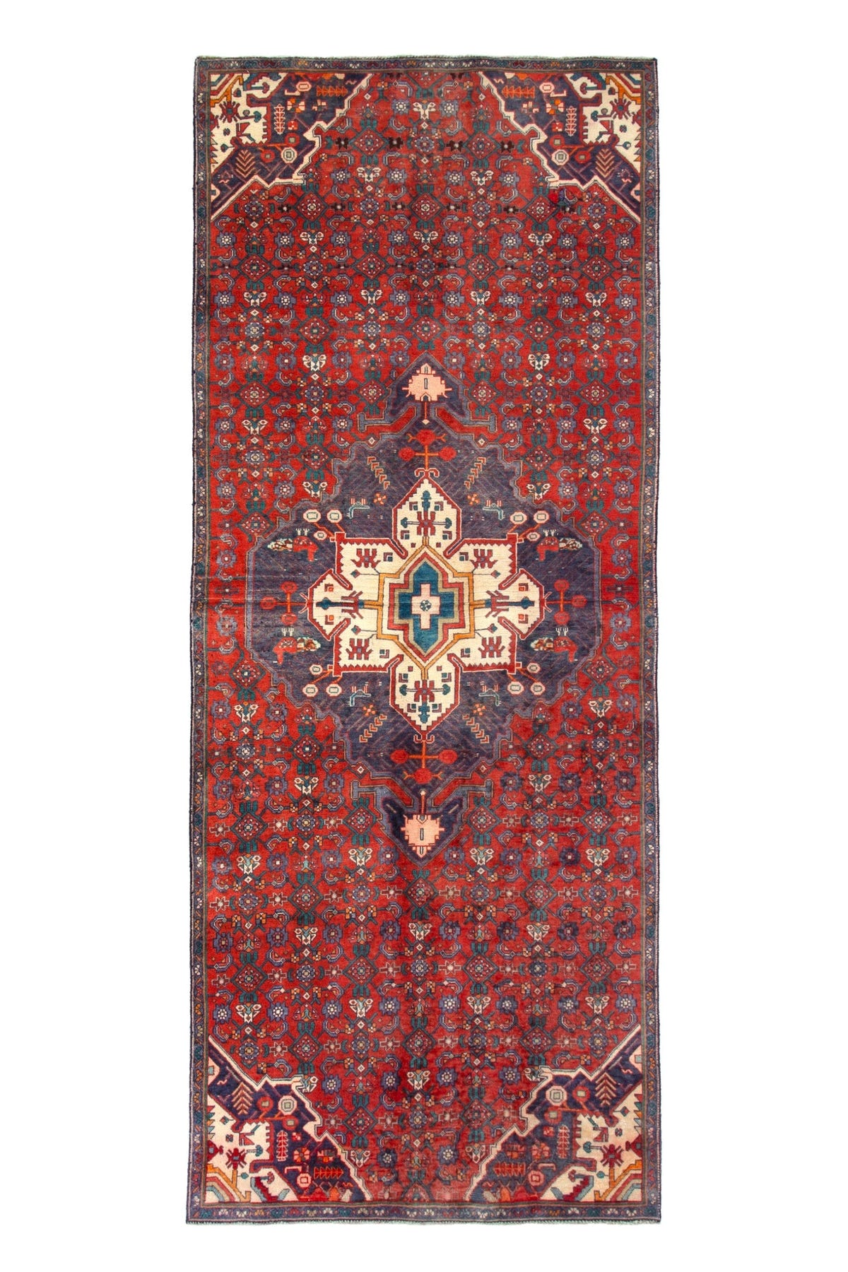 3075, Persian Hamadan Runner Rug