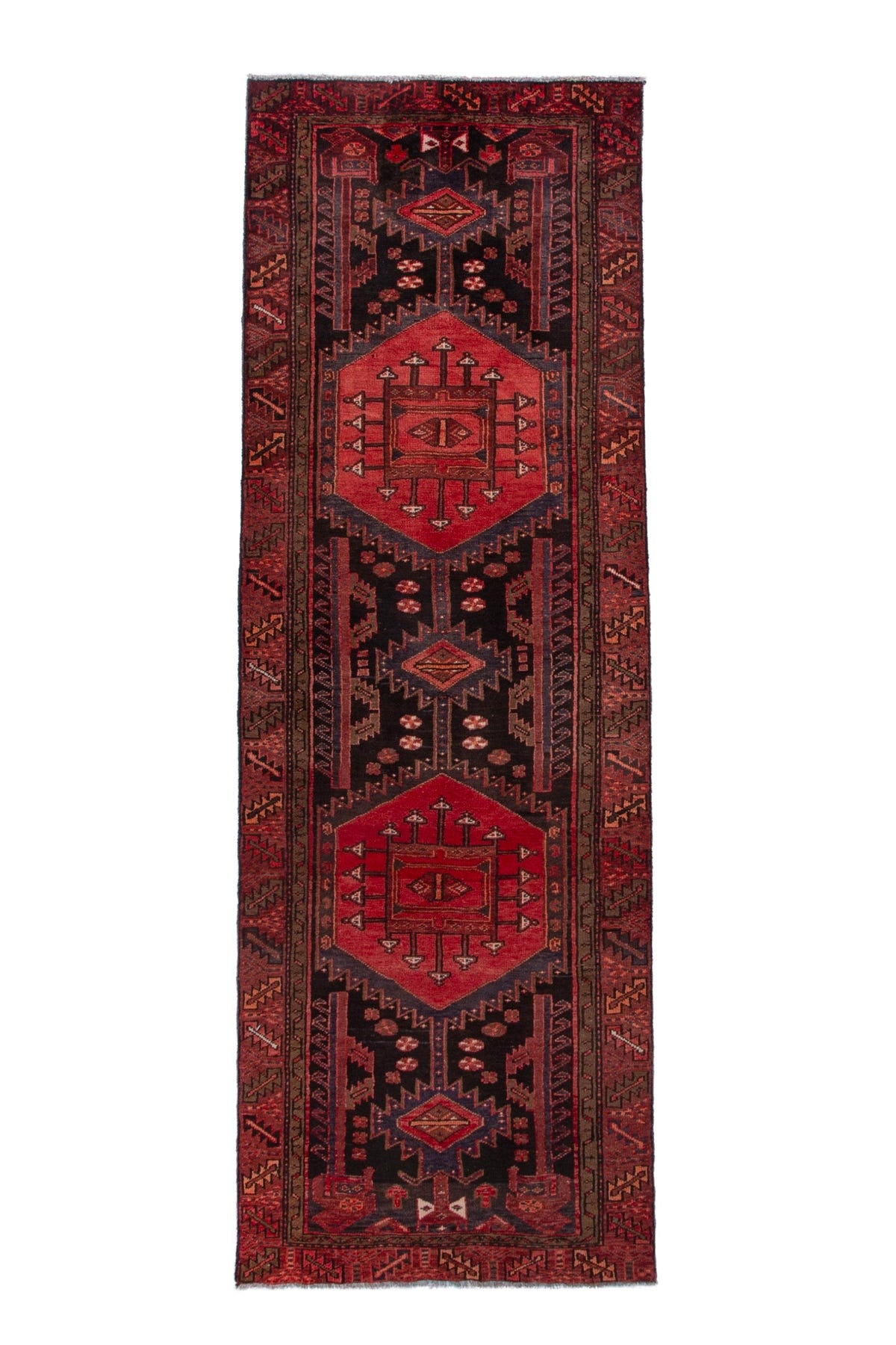 3104, Persian Hamadan Runner Rug