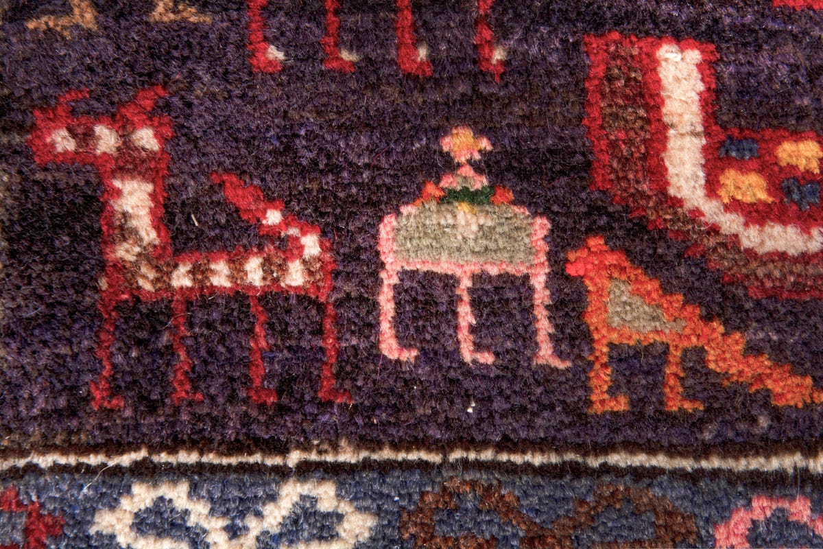 3132, Persian Hamadan Runner Rug