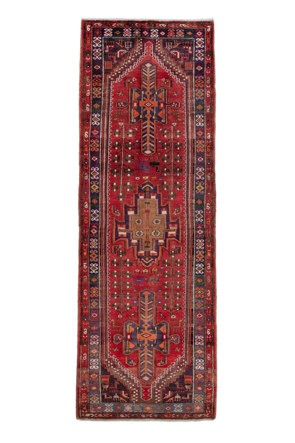 3132, Persian Hamadan Runner Rug