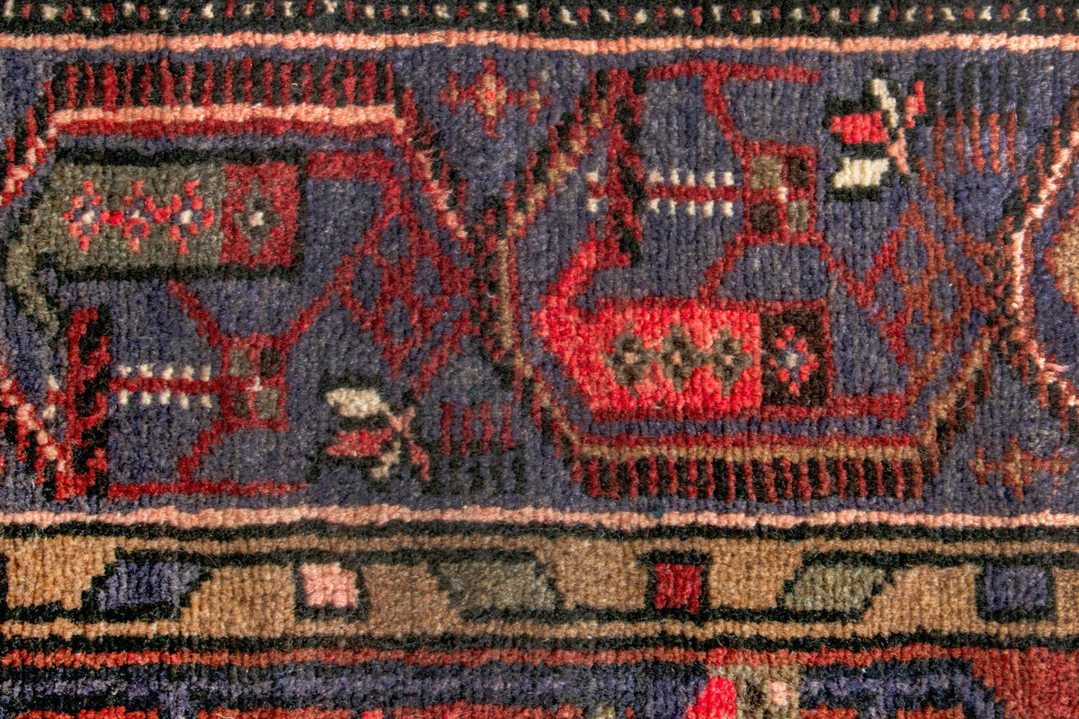 3142, Persian Hamadan Runner Rug