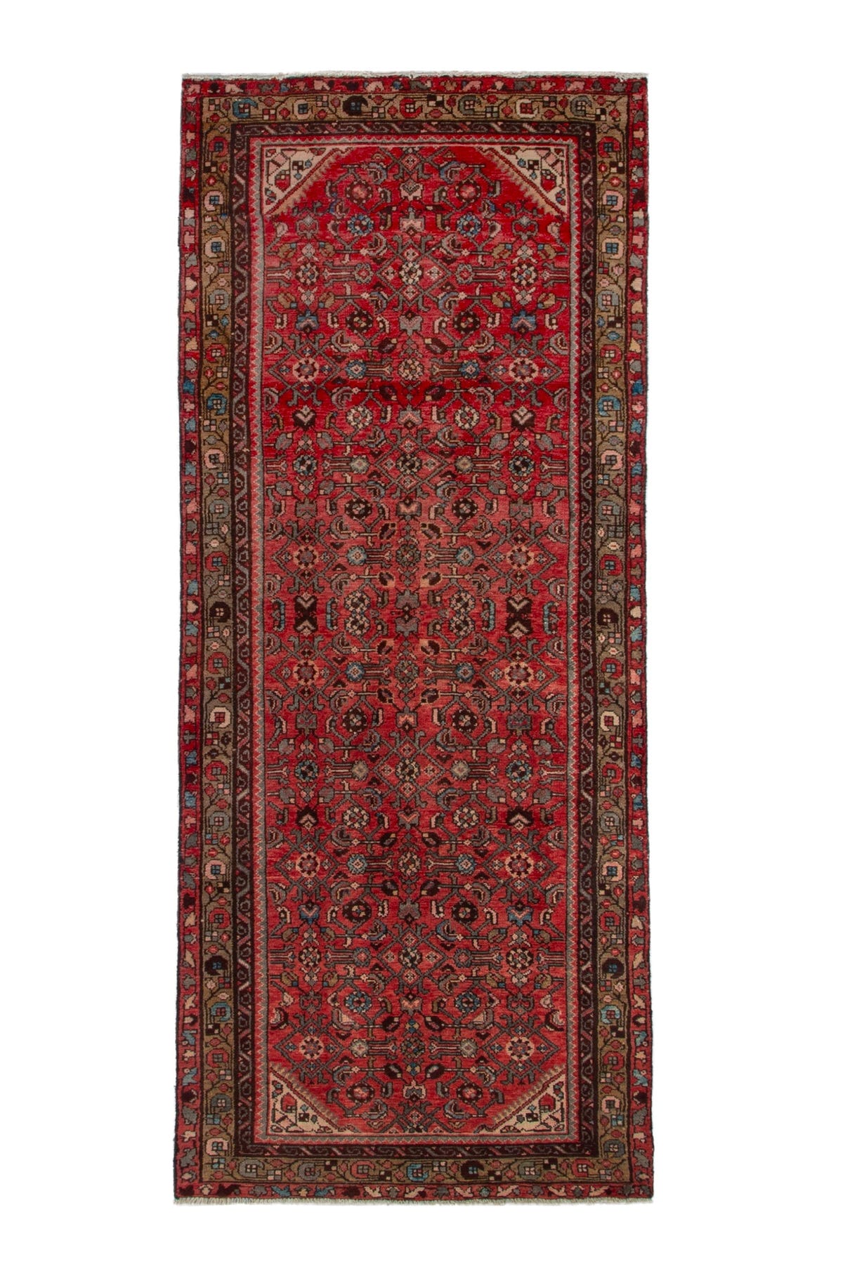 3193, Persian Hossein Abad Runner Rug