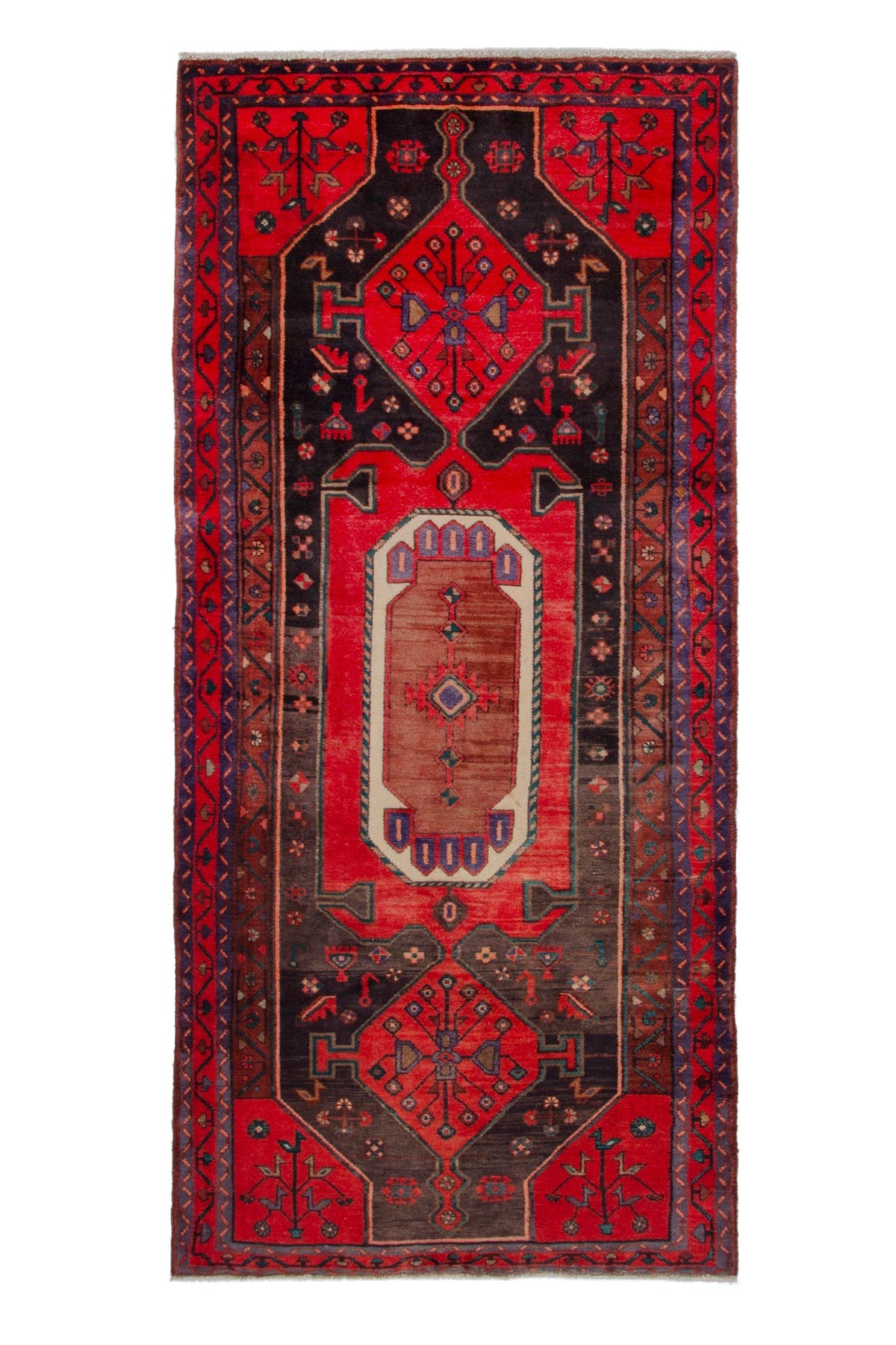 3248, Persian Songhor Runner Rug